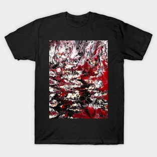 abstract marble texture liquid art design T-Shirt